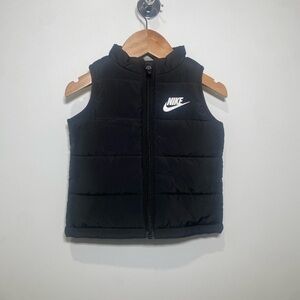 Nike Kids Black Quilted Vest
